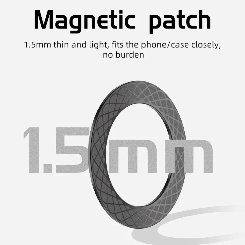 Mobile Phone Car Holder Magnetic Back Magnet Patch For Magsafe iPhone 15 14 Xiaomi Huawei Wireless Charging Magnet Phone Stand