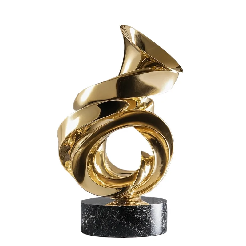

Creative electroplated speaker decorative items for home use, next to the TV cabinet in the living room, hotel table decorations