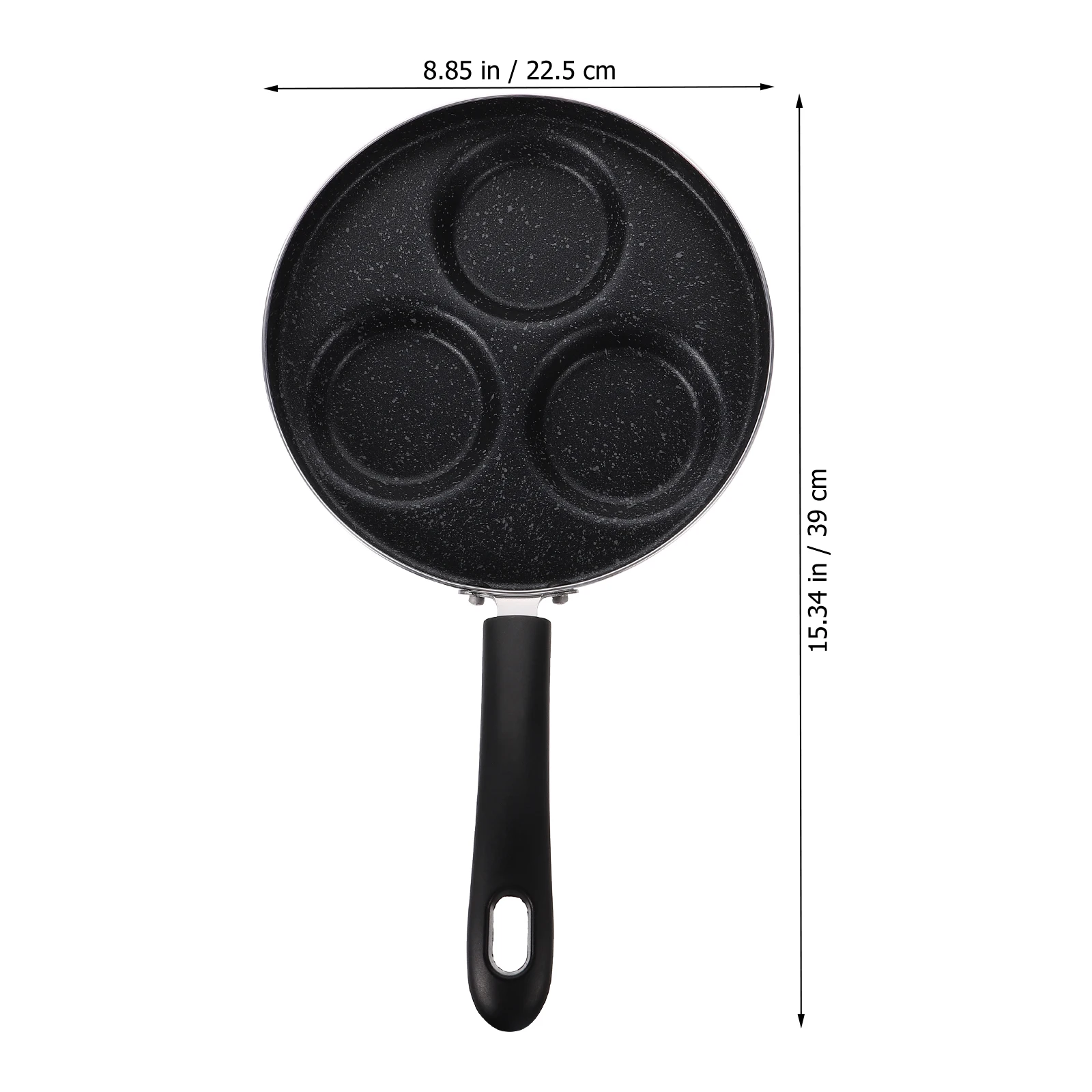 Sartén antiadherente de 22cm para cocinar huevos, hamburguesas, diseño multiagujero, sartén para desayuno con calefacción uniforme, accesorio de cocina, 1 ud.