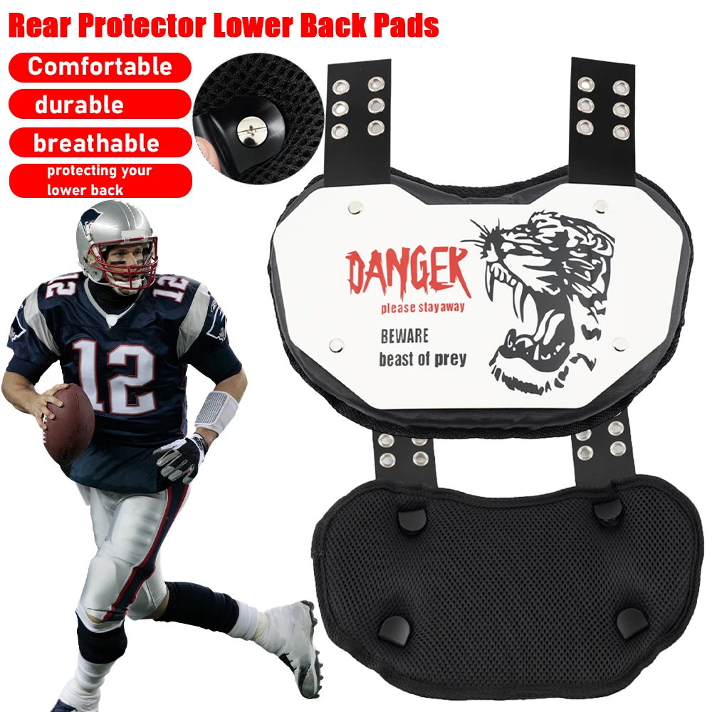 Football Back Plate Football Backplates Rear Protector Lower Back Pads Low Back Pads for Football Players Rugby Backplates