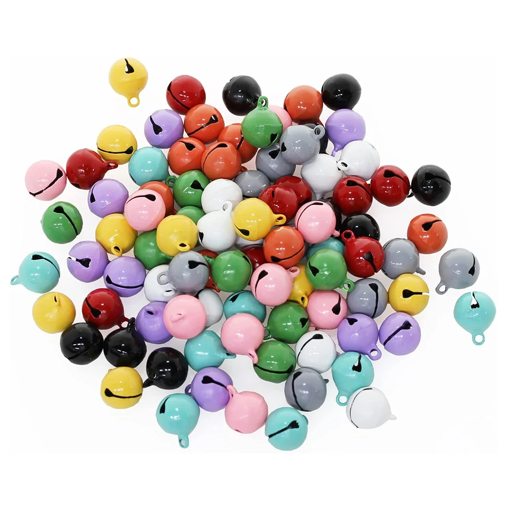 10/50/100pcs Christmas Jingle Bells,14mm Candy Colored Small  Jingle Bell,DIY Chain Keychains,Christmas Crafts Ornament