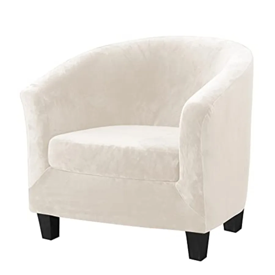 

MIFXIN Комплект из 2 велюровых чехлов для кресел-табуретов с чехлом для подушки, эластичные, мягкие, съемные чехлы для кресел, диванов, кушеток