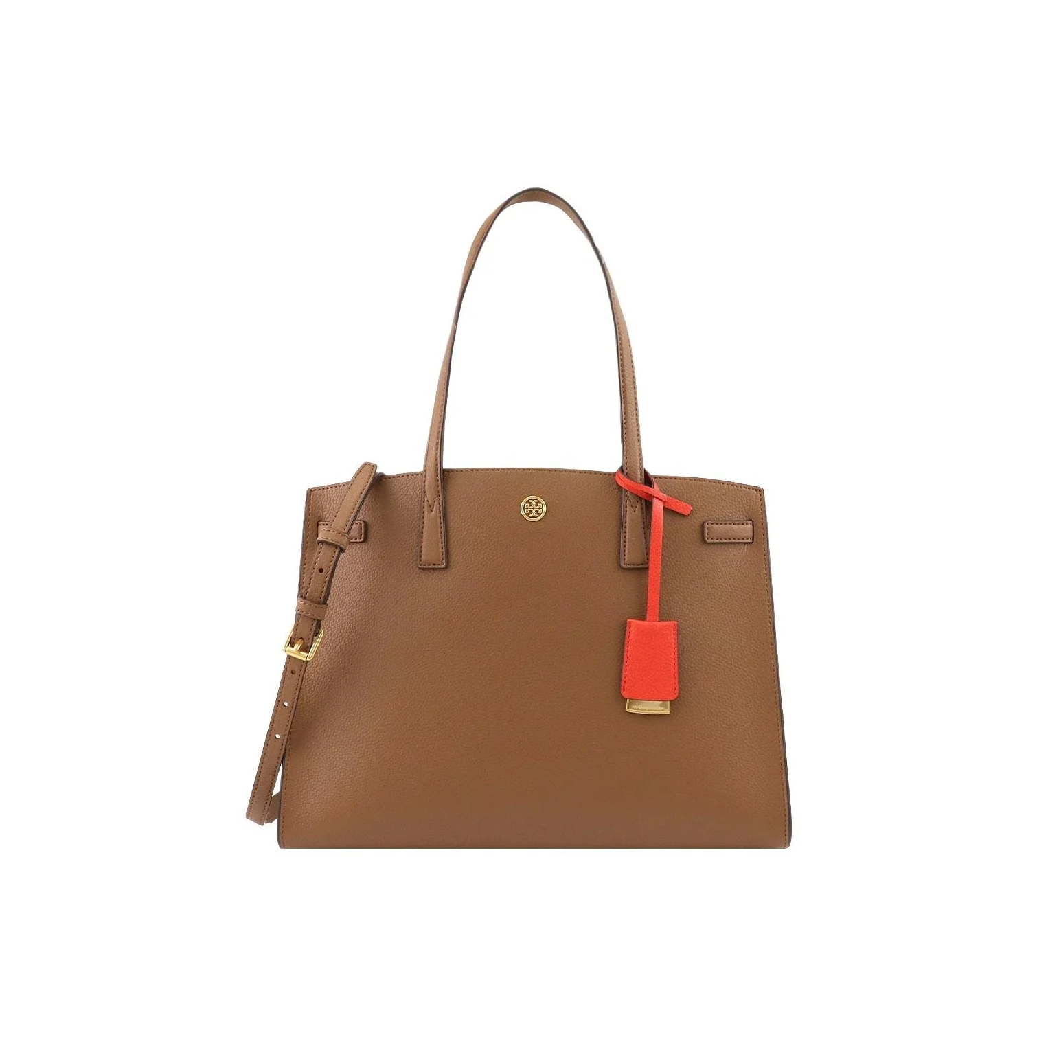 TORY BURCH Tory Burch Walker Leather Shoulder Bag, Handbag Large Women's Camel 73623-909