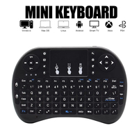 I8 2.4GHz Wireless Keyboard English Mini Keyboard Air Mouse Handheld Keyboard with Touchpad For Android Laptops TV Box Projector