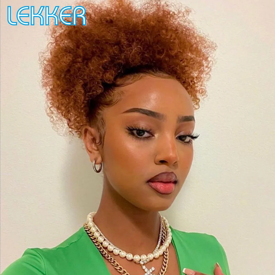 

Lekker Коричневые плетеные наращивания Афро-кудрявые объемные волны Вьющиеся 100% человеческие волосы Бразильские волосы Remy 1 пучок 50 г/шт. без утка Вязание крючком