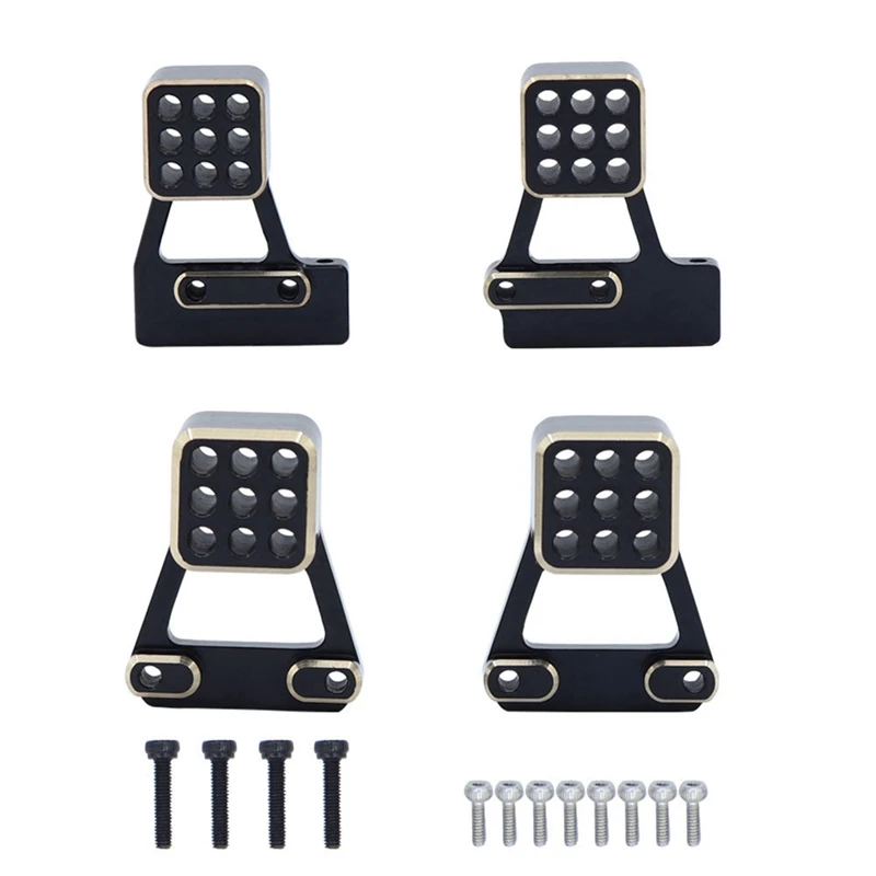

4Pcs Brass Front And Rear Shock Mounts 9726 For TRX4M TRX-4M 1/18 RC Crawler Car Accessories