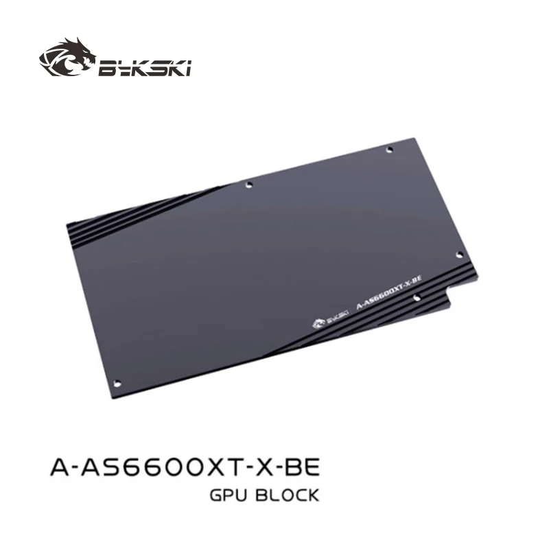 Bykski A-AS6600XT-X Water Block Use for ASUS DUAL Radeon RX 6600 XT O8G OC Edition GPU Card / 0.3mm Jet Micro-waterway