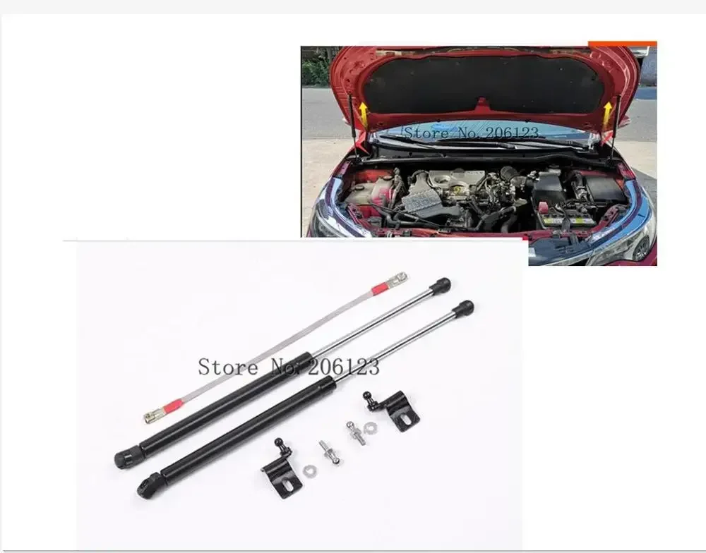 Front Hood Bonnet Gas Struts Shock Damper Lift Supports for Toyota Corolla 2014 2015 2016 2017 2018 Car-Styling