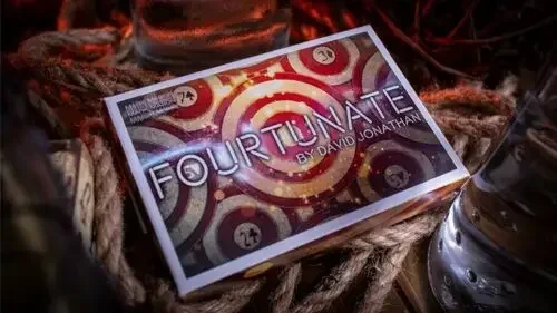 Fourtunate โดย David Jonathan การ์ด Magic Tricks Close up Magic Mentalism Magia Magie นักมายากล Prop Gimmick ภาพลวงตาอุปกรณ์เสริม