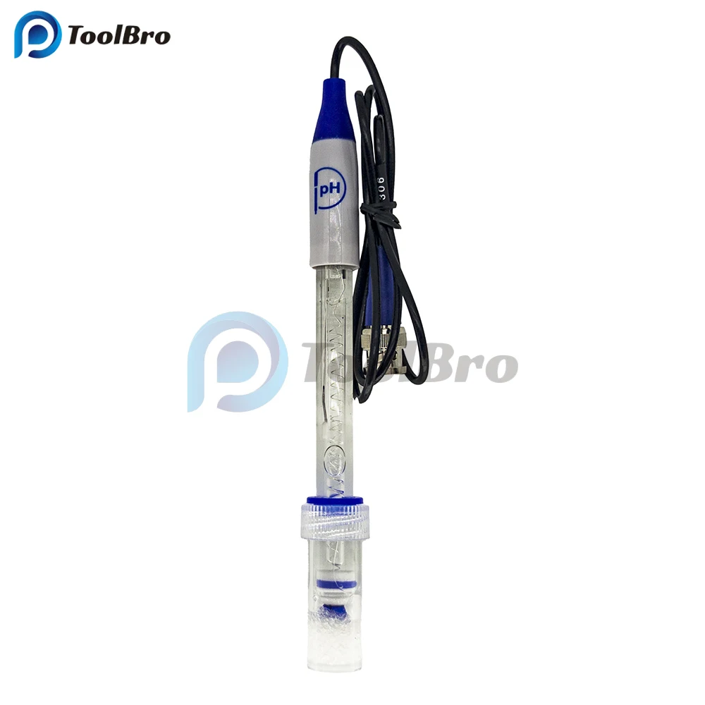 Imagem -03 - Eletrodo Sensor Sonda Conector Bnc Fábrica Indústria Experimento Laboratório Piscina Água Chuva Analisador ph Meter Tester E7501 ph