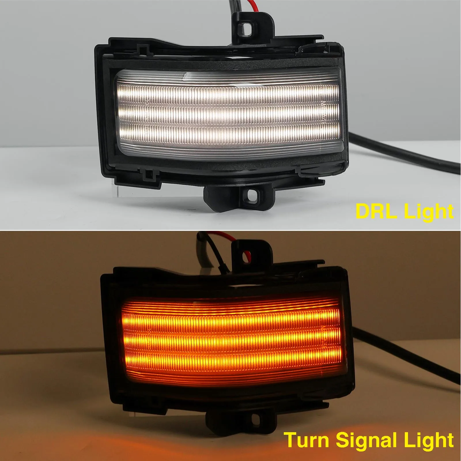 2x الجانب مرآة ماركر تشغيل بدوره مصباح إشارة لفورد F150 F250 F350 F450 F550 سوبر ديوتي 2017-2023 متتابعة التبديل السحب