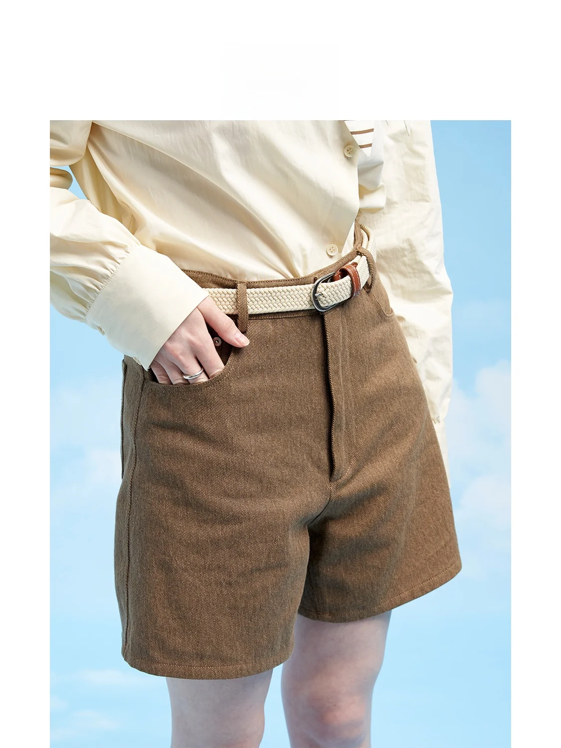 

Ретро-джинсы с высокой талией, прямым кроем, текстурой и эффектом потертости, повседневные хлопковые брюки для студентов, универсальные шорты