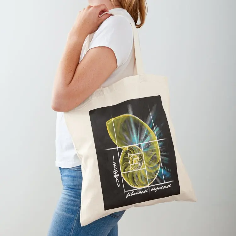 

Fibonacci Sequence Tote Bag Canvas stote bag canvas shopping bag Large bags for women custom canvas