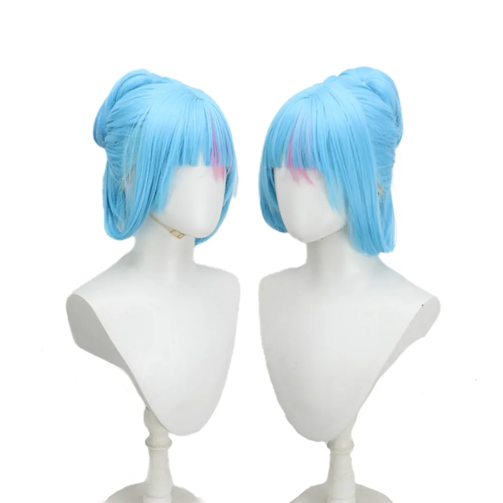 Spirit Blossom Evelynn Cosplay Wig Blue Hair Costume Wig