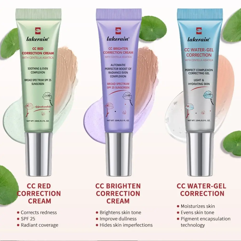 New Waterproof Centella CC Cream Hydrating Long-lasting Red Correction Cream Makeup Moisturizing Foundation Cream