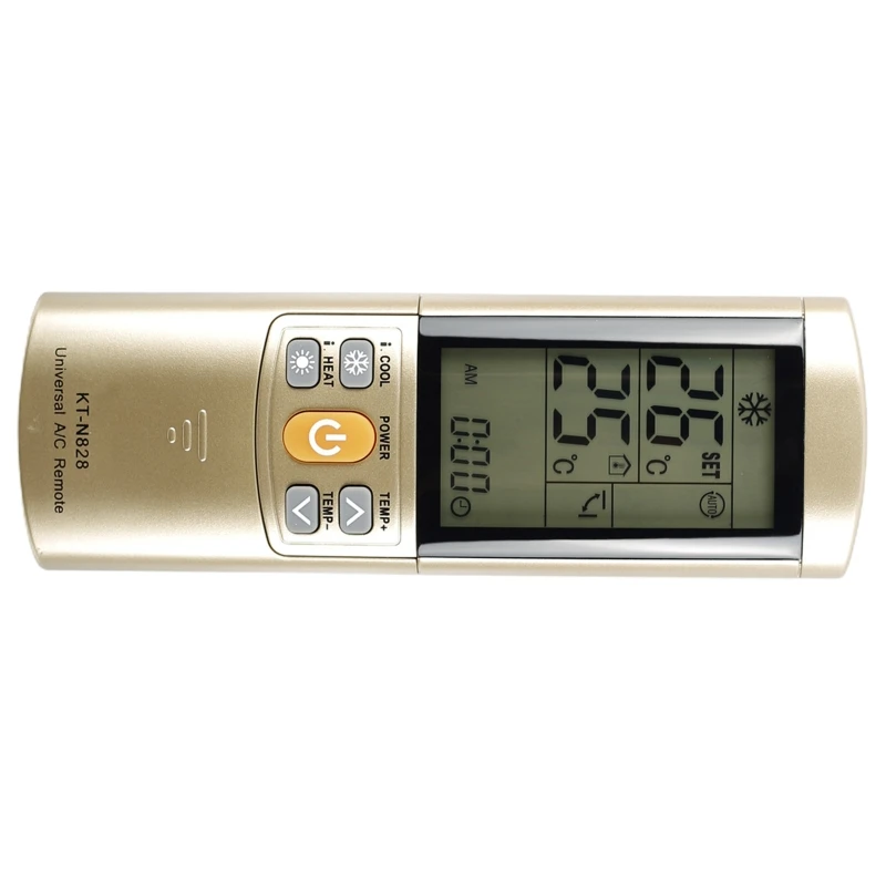 E9LB ตัวควบคุมเครื่องปรับอากาศพลาสติกที่ทนทาน Universal รีโมทคอนโทรล KT-N828