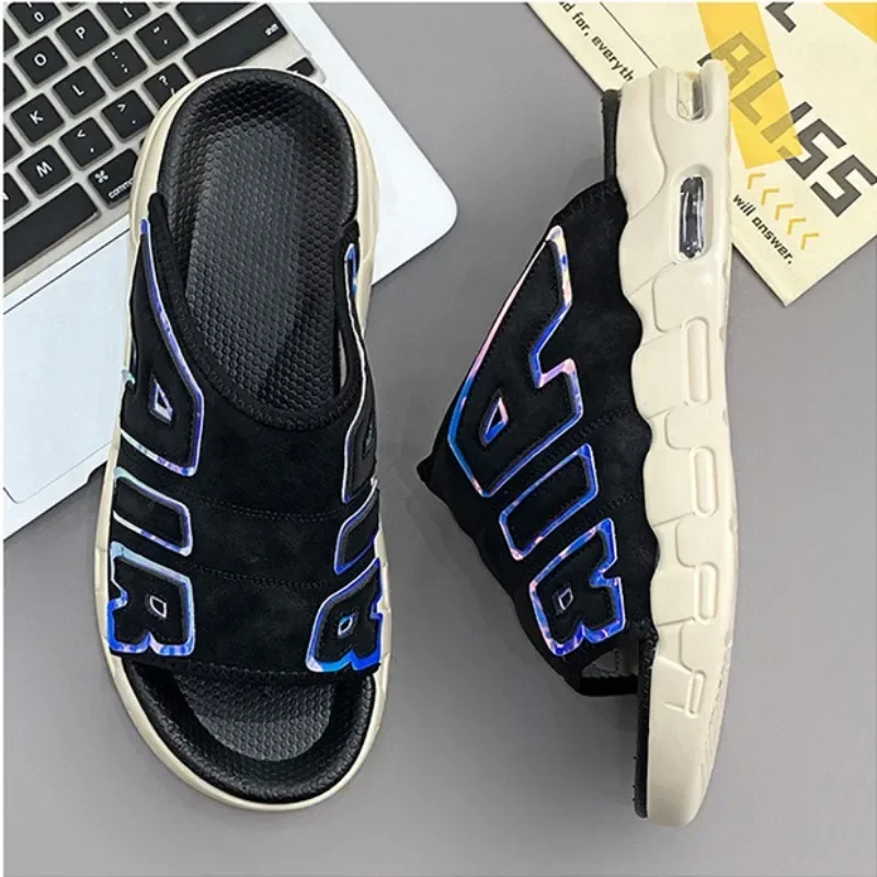 2024 New Style Slippers for Men Beach Summer Men\'s Casual Sports Slippers Outdoor Non-slip Platform Breathable Open-Toe Sandals