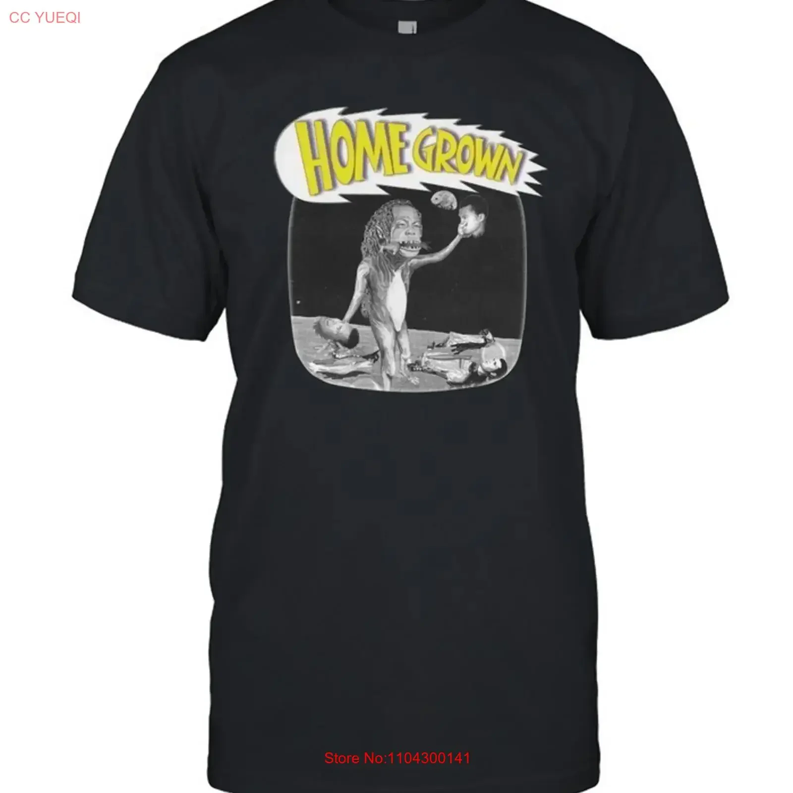 Home Grown T Shirt Retro Comic Style Vintage Music Parody Art vintage Washed Versatile Stretched Breathable Unisex