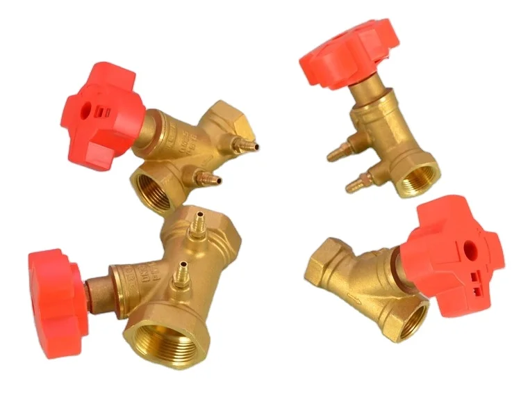 High Quality Custom SP15F-16T Brass balance valve Regulating hydraulic balance valve Digital locking balance valve