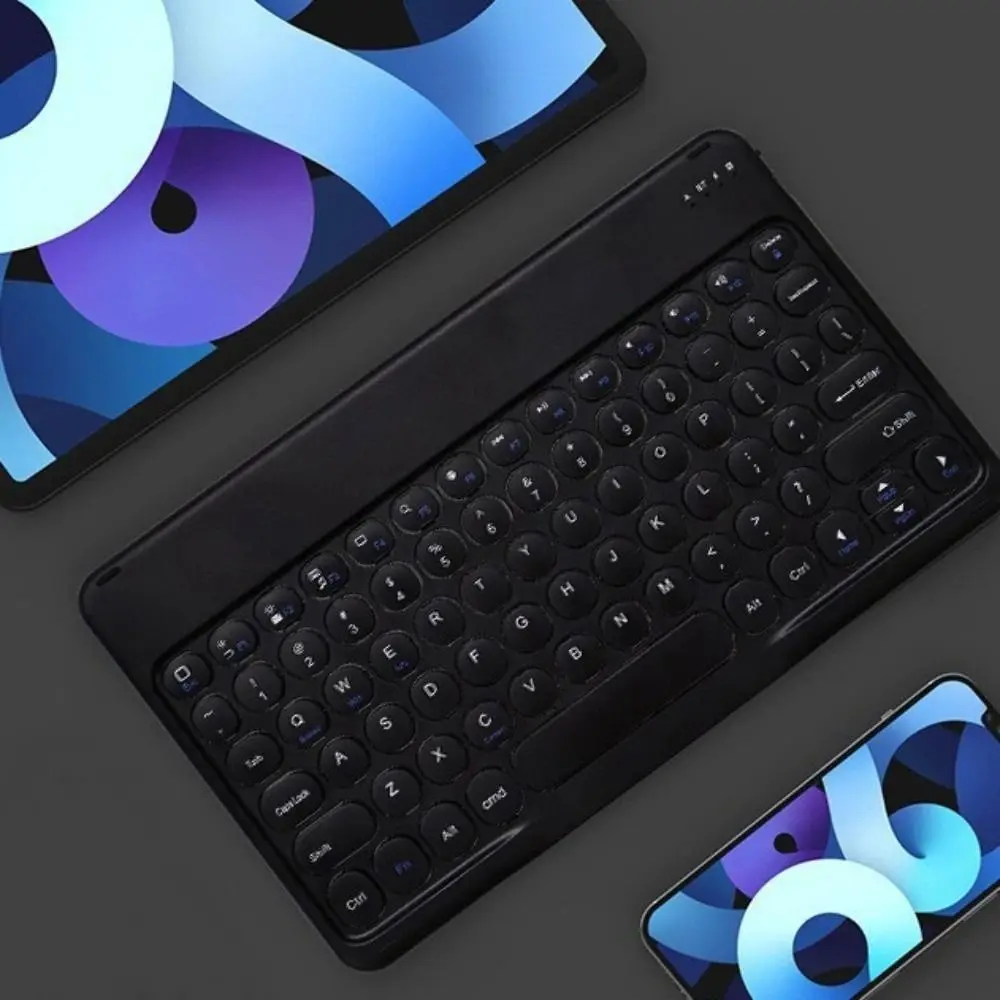 10 Inch Bluetooth Keyboard Ultra Thin Rechargeable Wireless Keyboard Lightweight Portable Portable Keyboard Laptop