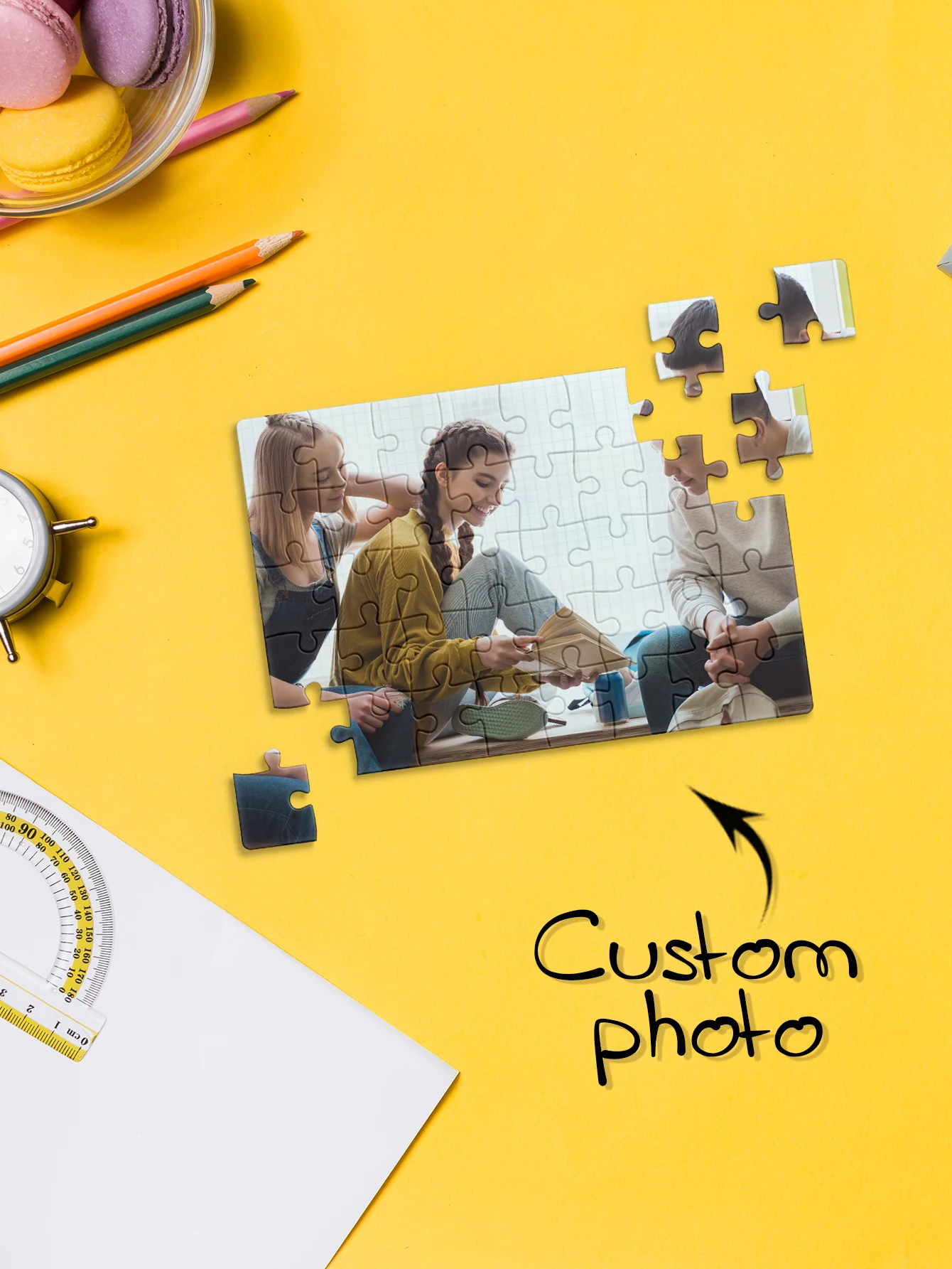 35/150/300/500/1000 قطعة عائلة جديدة مخصصة صور شخصية الضغط الألغاز بازل قطع فسيفساء ألغاز مخصصة #1