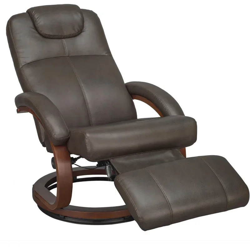 RecPro Charles 28 RV Euro Chair Recliner Modern Design RV Furniture (1, Chestnut)