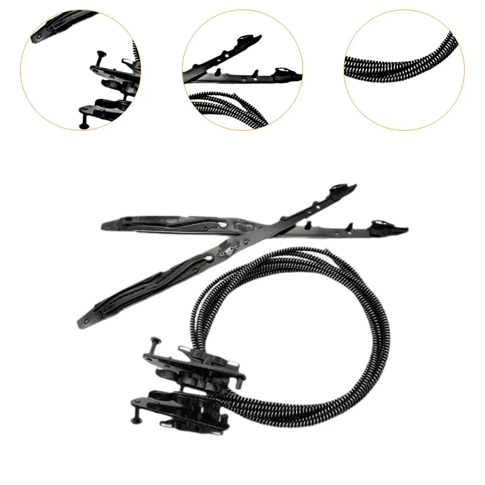 طقم إصلاح تجميع مسار الكابلات الزجاجية لفتحة السقف fl3Z- 1651071 -b أسود لسيارة فورد إكسبيديشن 2018-2020 F150 2015-2020 مرفق