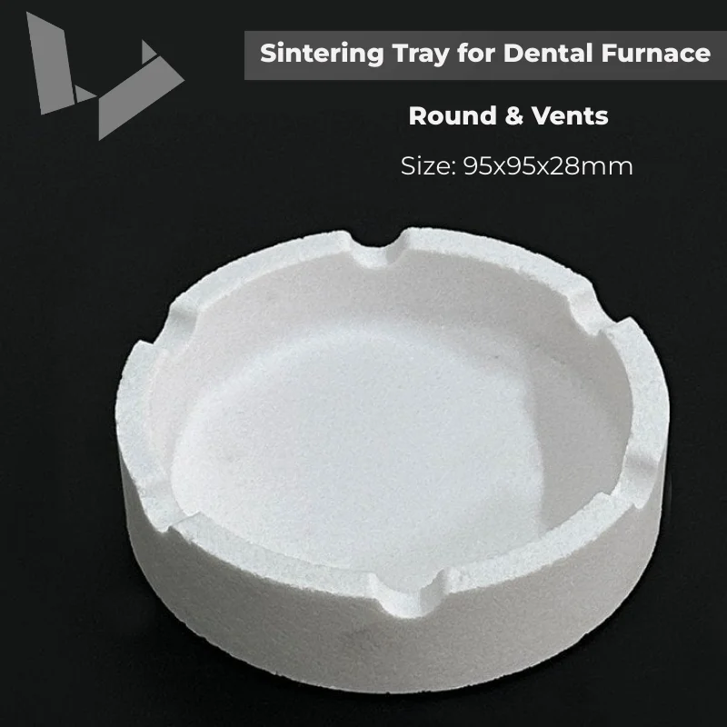 95 mm 100 mm Vented Sagger Zirconia Sinterization Crucible Round Sintering Tray for Dental Sintering furnace