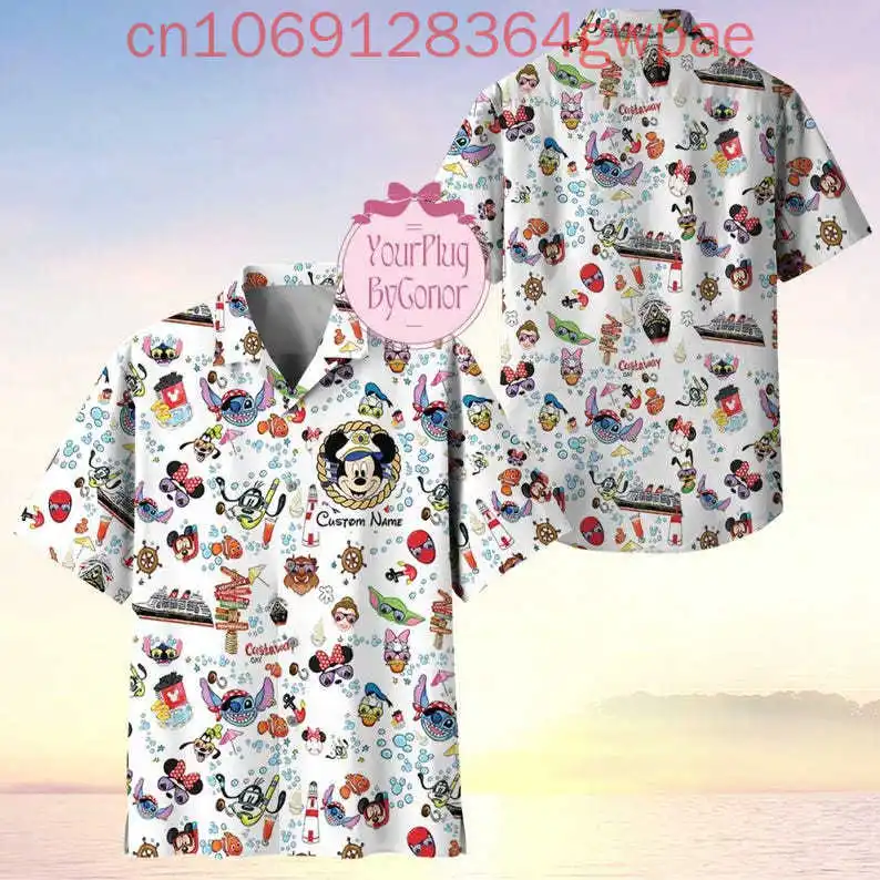 Disney Mickey And Friends Cruise Hawaiian Shirt Pirates Of The Caribbean Mickey Button Shirt Mickey Pirate Kids Shirt Tops