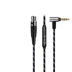 For Pioneer AKG Q701 K272 K371 K141 K240S K271MK K171 H118 H128  Earphone Replaceable 3.5mm to MINI XLR 3PIN Nylon Braided Cable