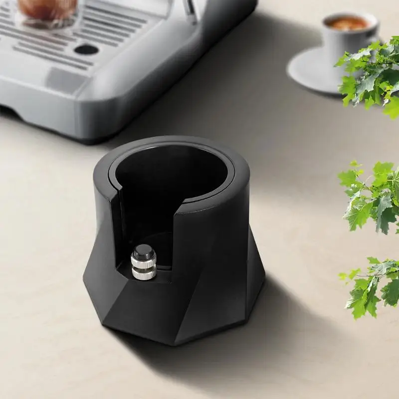 Coffee Tamping Tool Adjustable Depth Coffee Powder Press Tamper Stand Non-slip Spiral Shape Coffee Powder Tamping Base For Home