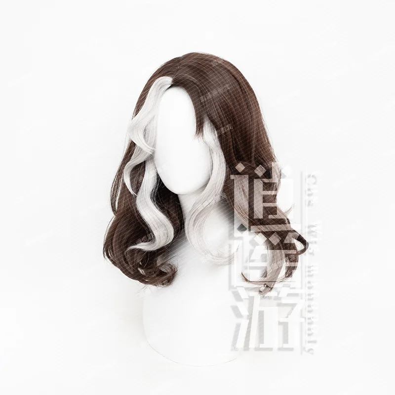 Game Identity V Barmaid Demi Bourbon Cosplay Wig 50CM Brown Heat Resistant Synthetic Hair Anime Cosplay Wigs Halloween  Women