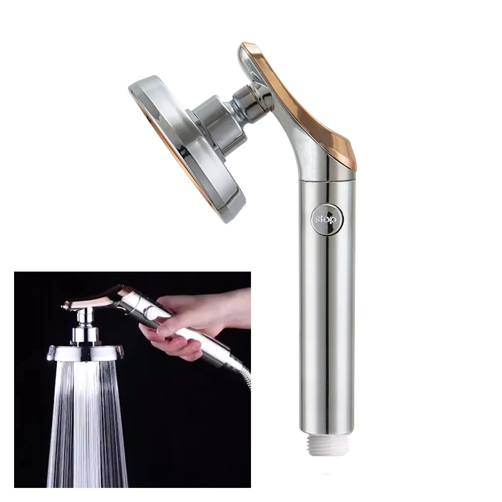 Rainfall Large Bath Shower Head With Button Portable High Pressure Waterfall For Bathroom Accessories