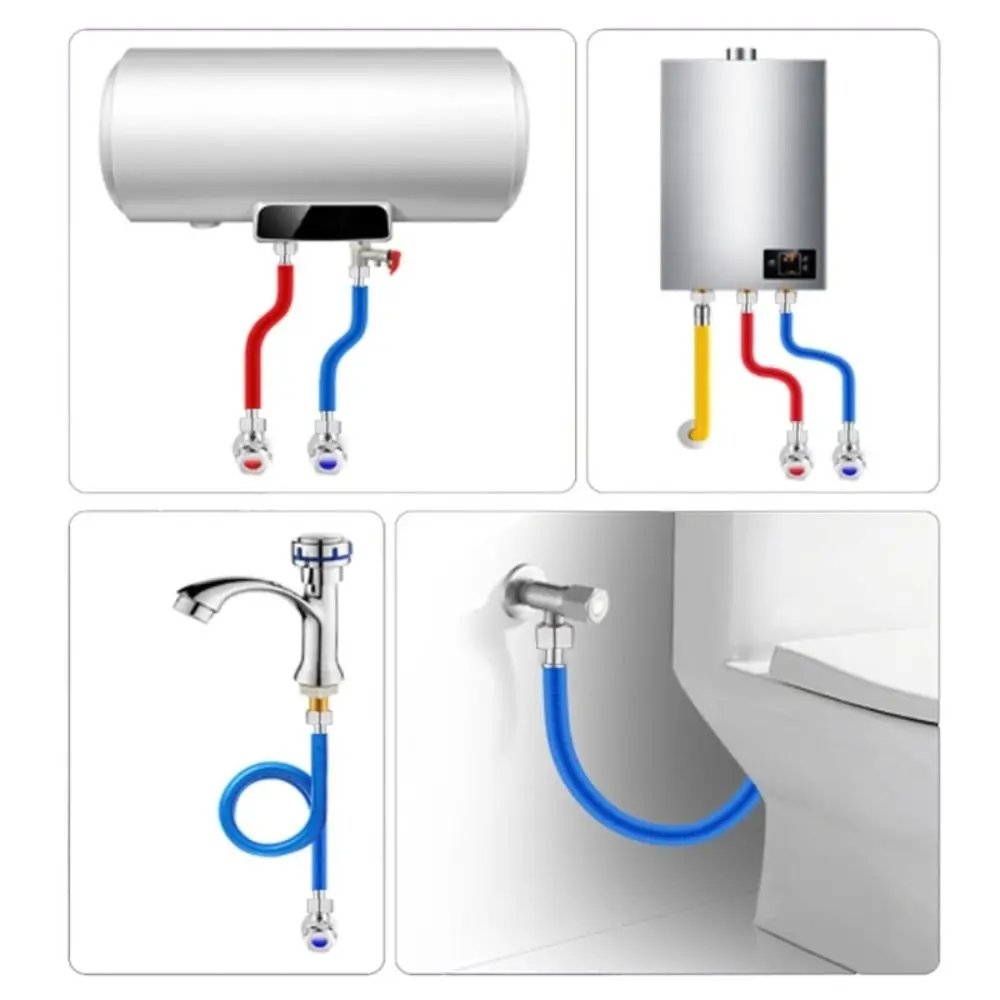 خرطوم رأس دش محمول مرن أنبوب مموج من الفولاذ المقاوم للصدأ أنبوب تمديد مضاد لللف بالضغط العالي #1