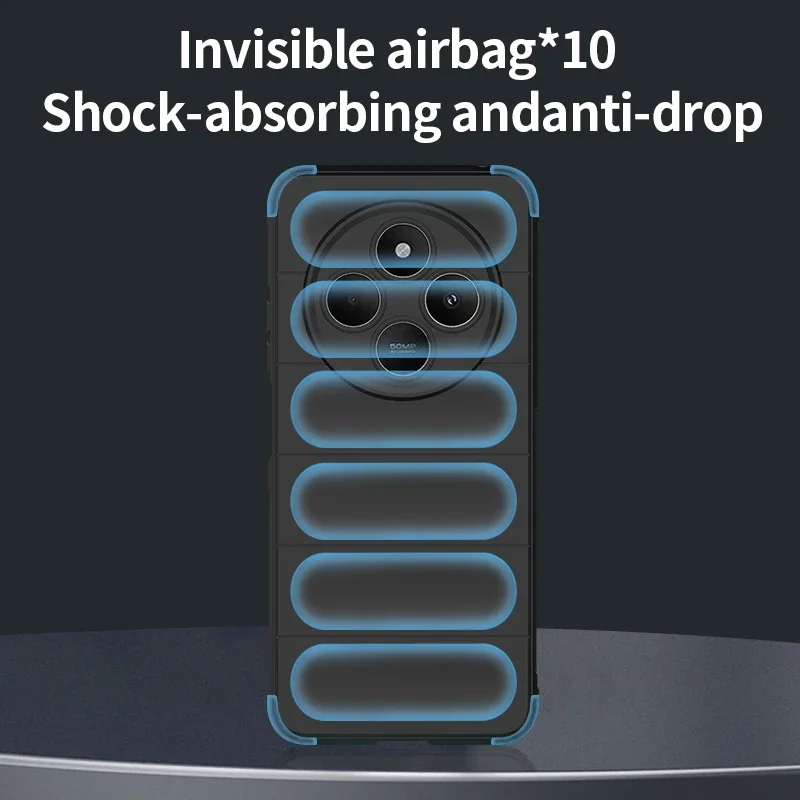 حافظة سيليكون مرنة ذات ملمس ناعم لهاتف Xiaomi Poco C75 Redmi 14C 4G غطاء حماية مقاوم للصدمات Fundas Coque