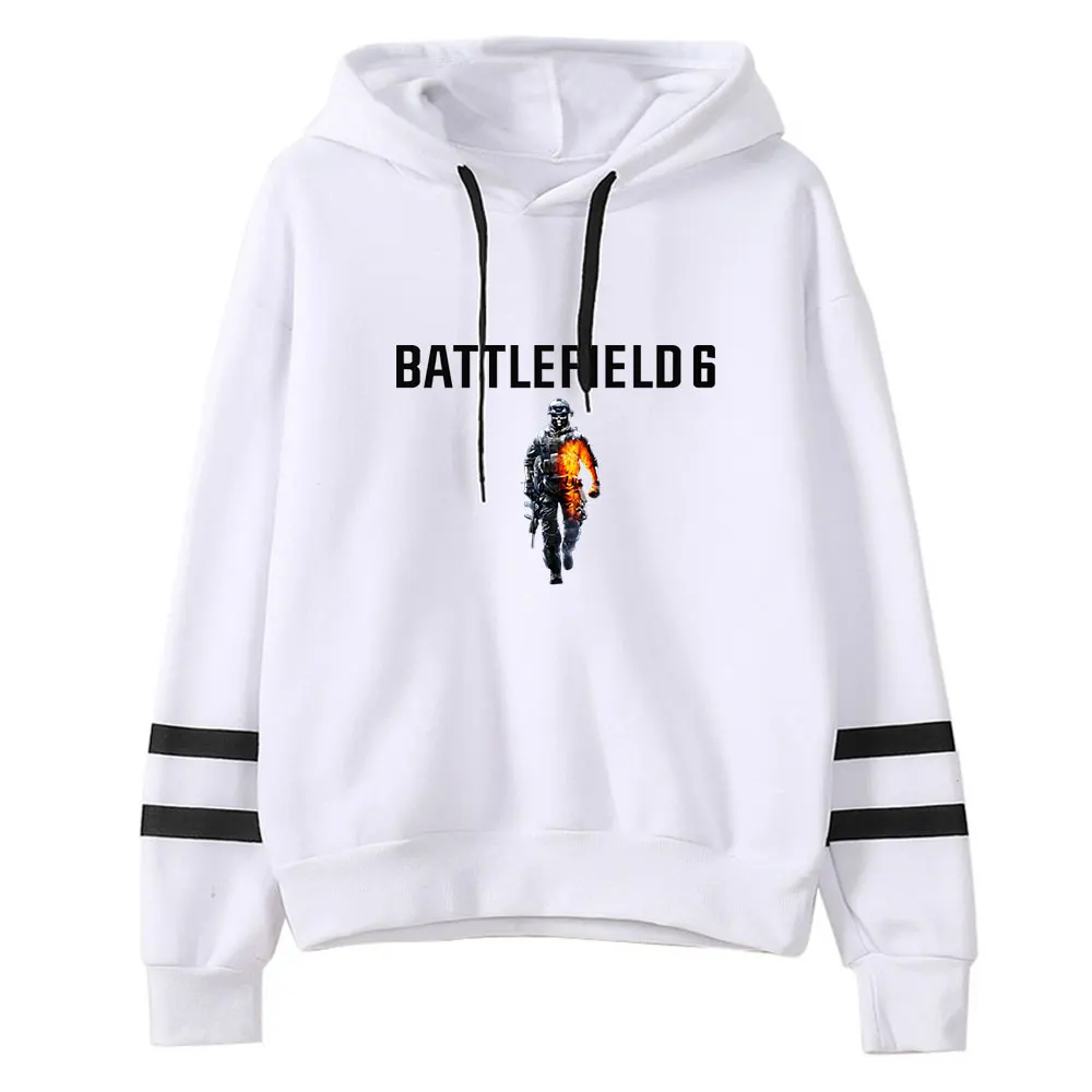 Battlefield 6 Merch Vintage 90s كنزة قطيفة موضة هوديي البلوز الرياضة البلوز الشارع الشهير البلوز