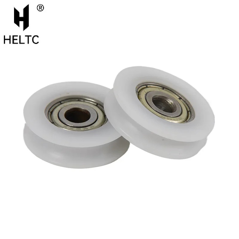 Sliding Door Pulley U Groove 625 Round Pulley Ball Bearing Wheel Roller For Door Windows Shower Pulleys Drawer POM Guide Wheel