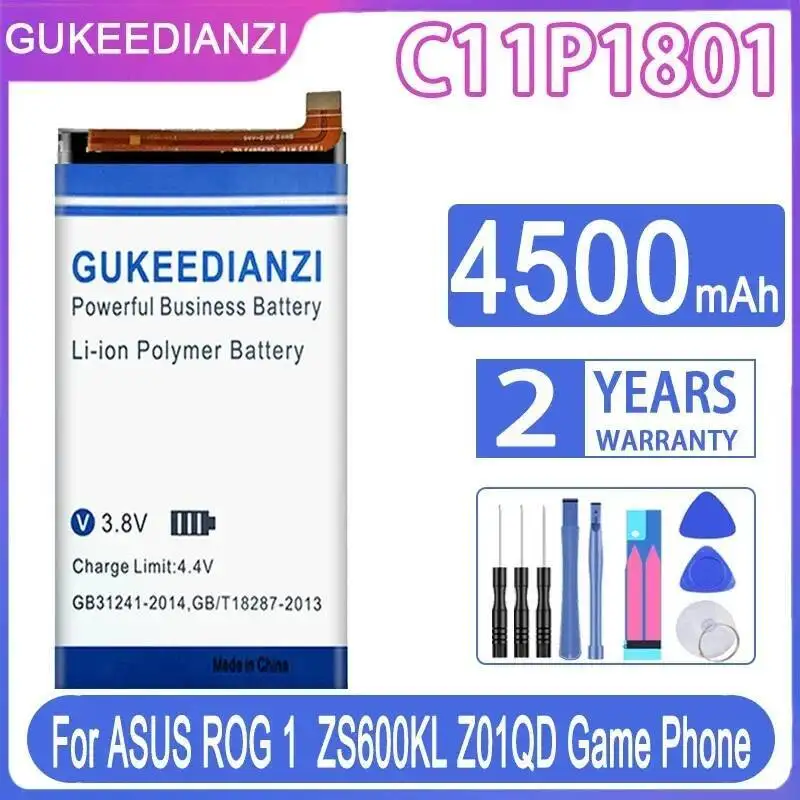 

Аккумулятор мобильного телефона для Asus Rog 1 ZS600KL Z01QD Game 4500 мАч, высокая емкость C11P1801
