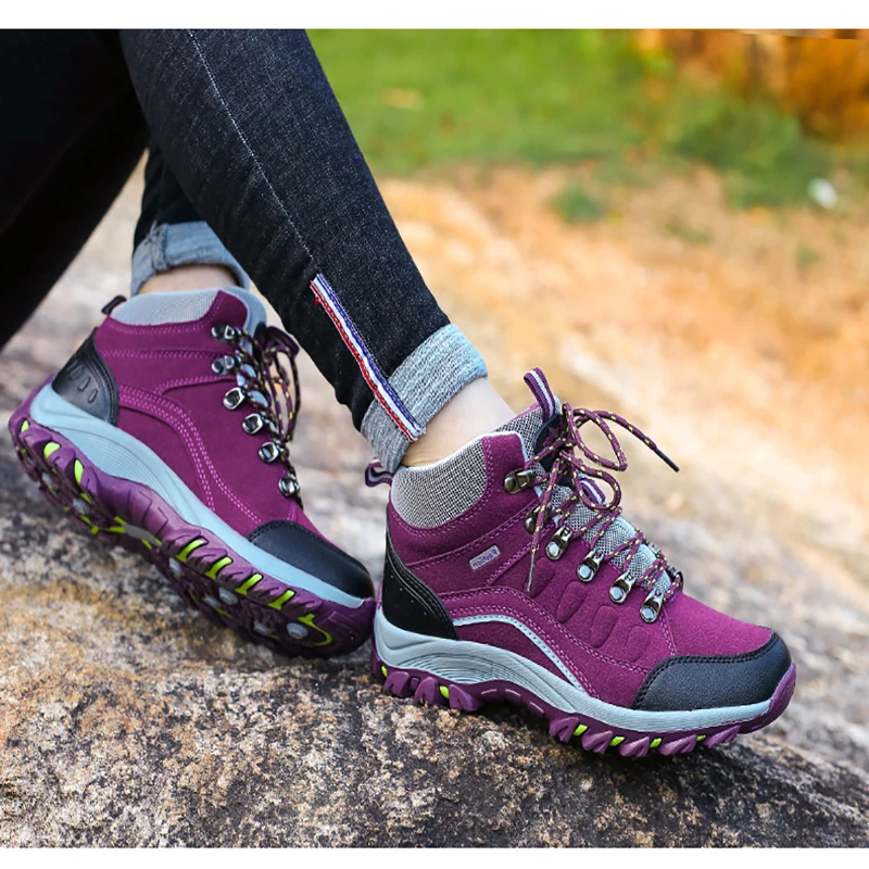Autumn Winter Shoes  Snow Boots Sneakers Men Waterproof Short Boots  Ankle Boots Warm Plush Couple Snow Work Shoes