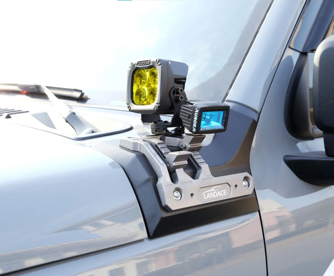 Newly Updated Accessories 4*4 A-Pillar LED Light Driving Light Mounting Holder Brackets