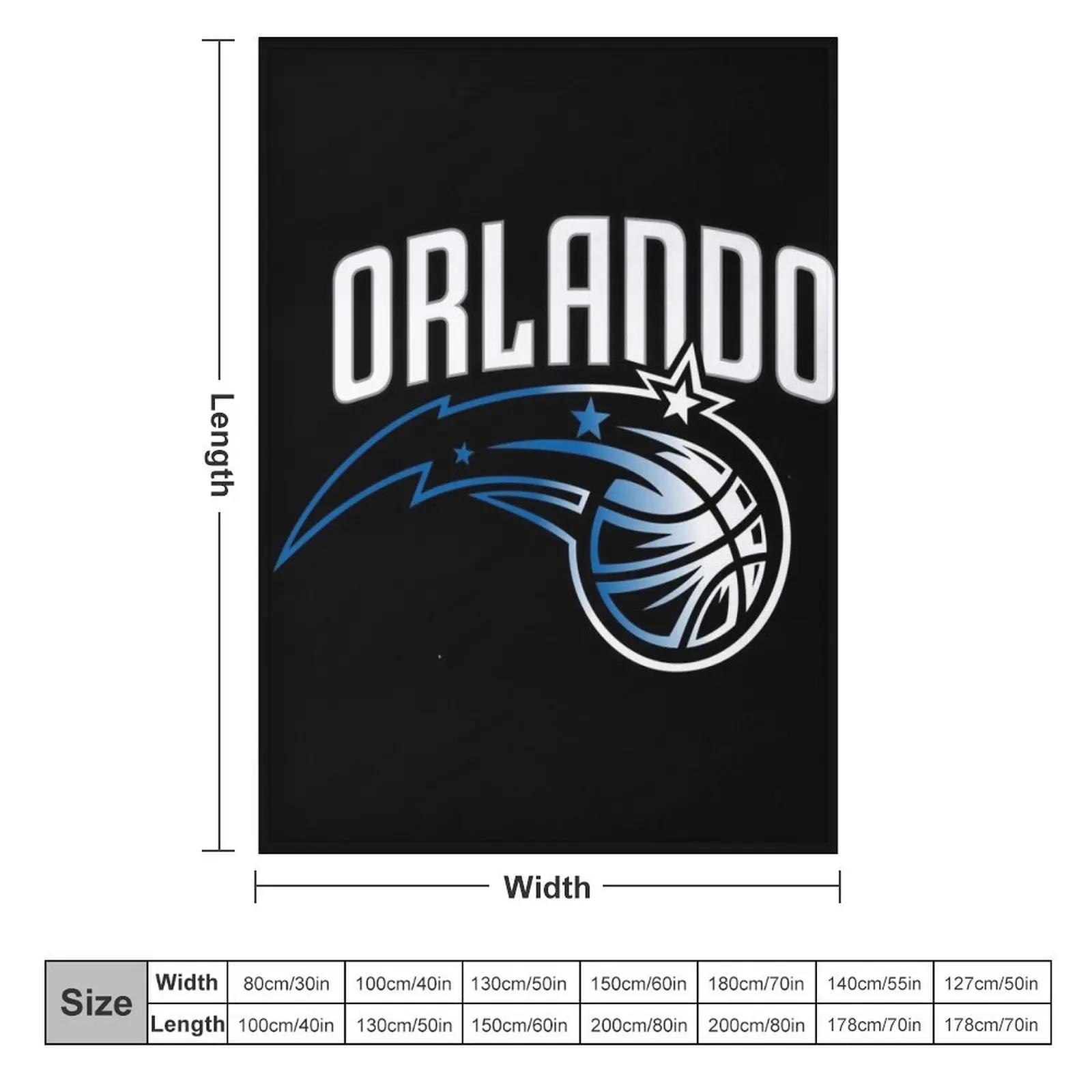 Orlando-dunk magic Throw Blanket Luxury Brand Flannel blankets and throws Blankets