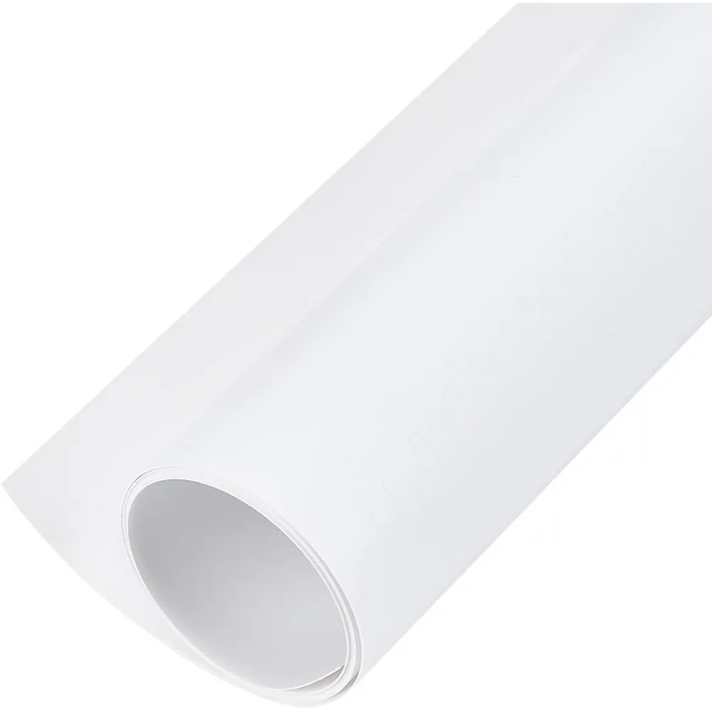 40x15inch PVC Photography Backdrop, Matte White PVC Vinyl Photo Background for Product Video Photography Photo Studio