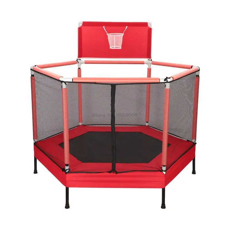 Trampoline for Children, Exercise Trampoline with Protective Net, Indoor Sports Entertainment, Support 120 kg