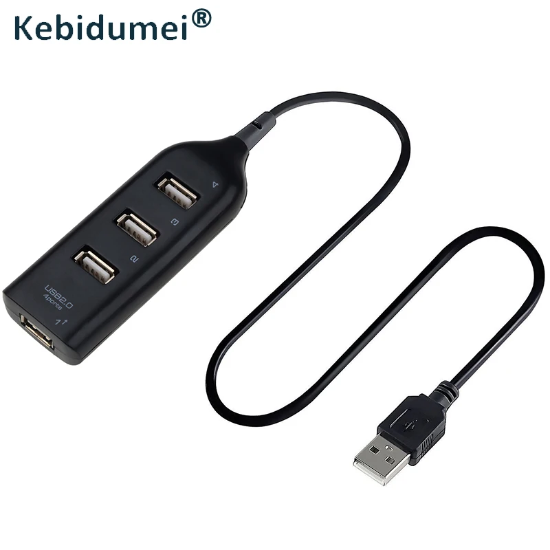 HUB USB 2.0 4 Port Multi Expander Hub Splitter Adapter USB for Macbook Pro 13 15 Air M1 Pro HUAWEI Nintendo PC Accessories