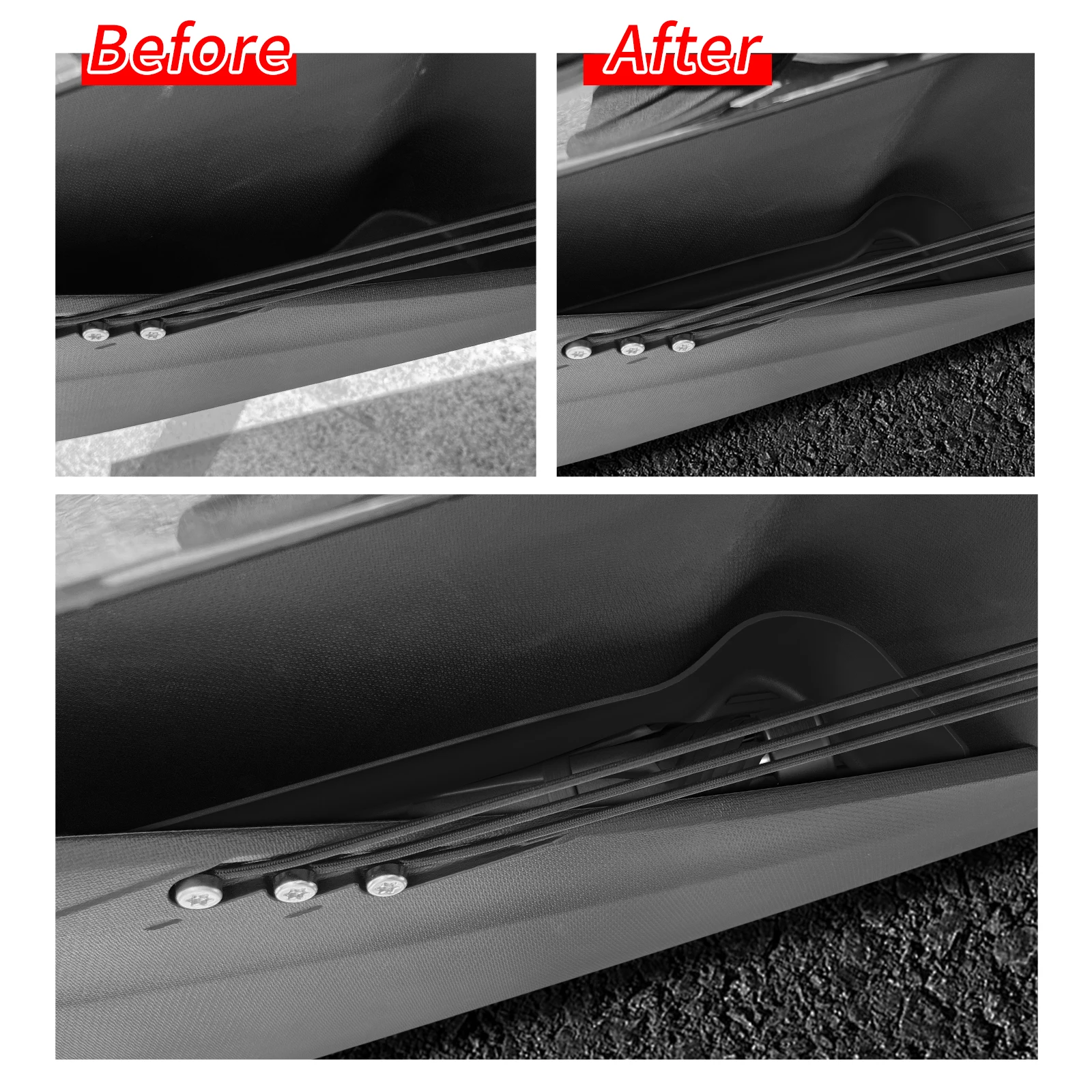 Front Rear Door Storage Tray for BYD ATTO3 ATTO 3 YUAN PLUS 2025 2026 Car Door Handle Storage Box Organizer TPE Car Accessories