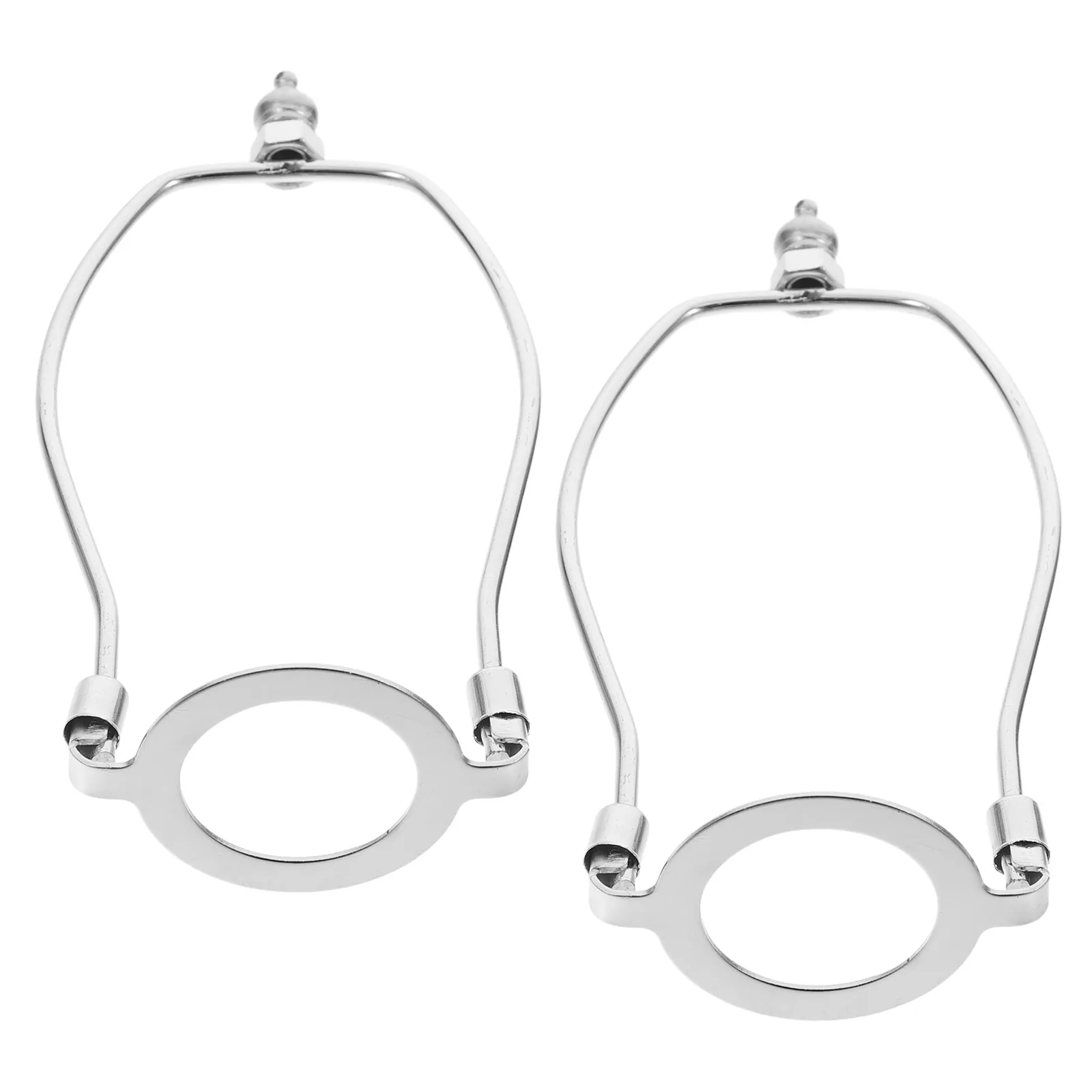 

2Pcs Lampshade Mounting Bracket E27 Full Threaded Base Alloy Stylish Design Easy Installation Versatile Lamp Hardware