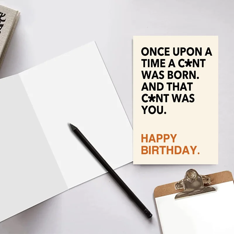 بطاقة عيد ميلاد سعيد مضحكة لأفضل الأصدقاء ، هدايا صداقة للنساء والرجال ، هدايا لها ولله ، 1 * *