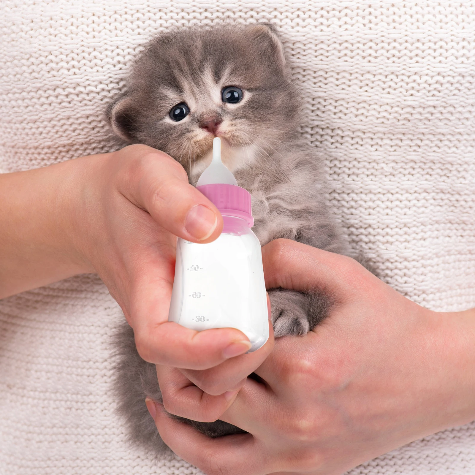 

Cat Bottle Feeder Pet Nursing Kitten Various Milk Plastic Reusable Bottles Feeding Nurse