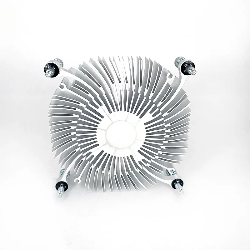 Dongguan OEM / ODM Round Sunflower Aluminum Heat Sink for DIY Lighting Extrusion aluminum Round Heat sink For Lighting Cooling