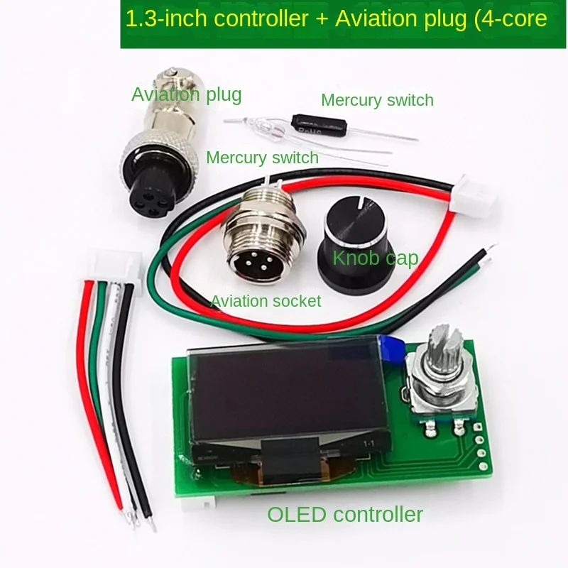 OLED 1.3-Inch Ultra-Large Screen DIY Soldering Station Controller Board Cabbage White Light Soldering Station DIY Parts